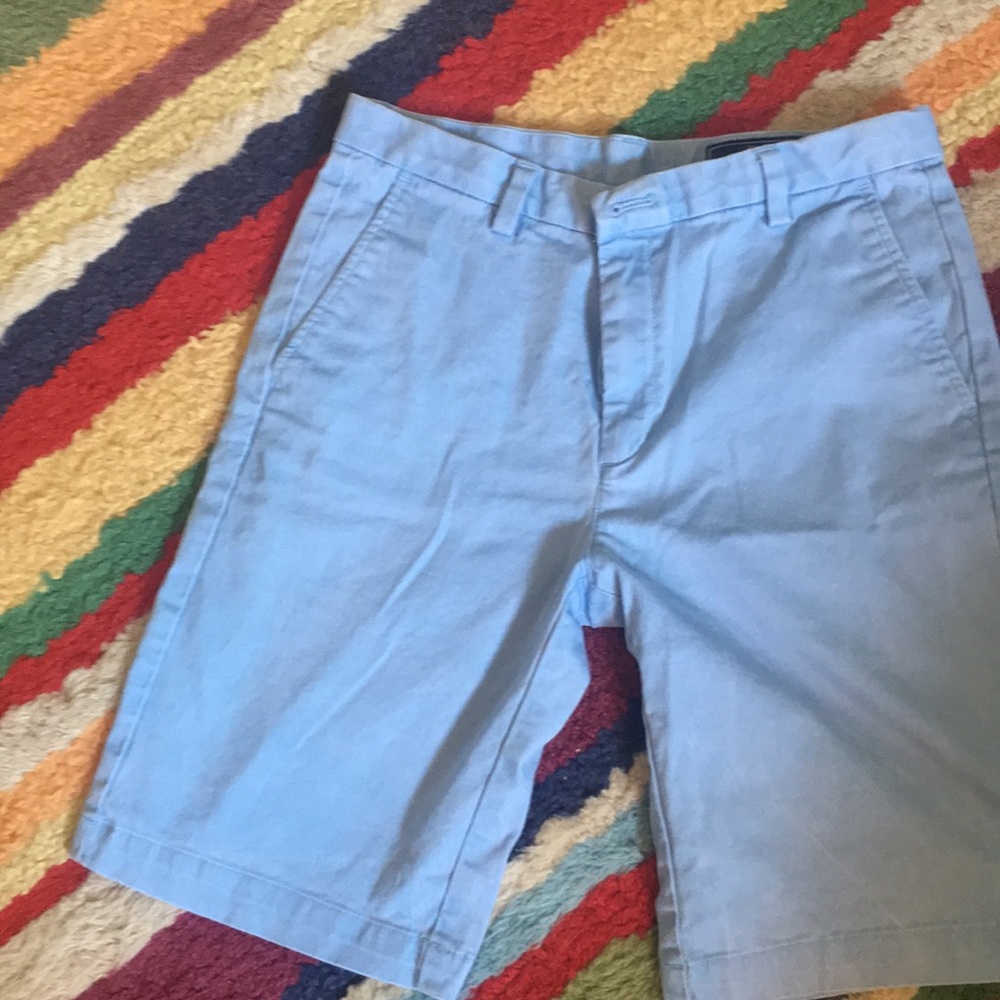 Vineyard Vines Boys light blue twill summer shorts